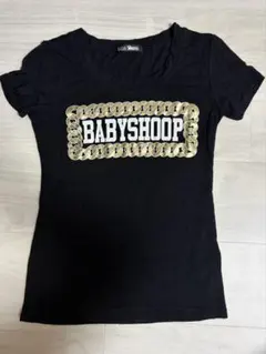 【BABYSHOOP】　レディース　チェーンロゴ Tシャツ ブラックのサムネイル