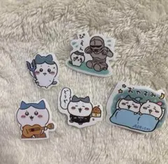 ちいかわ　シール　ダイカットステッカー　ハチワレ　キャラクター　5枚セット