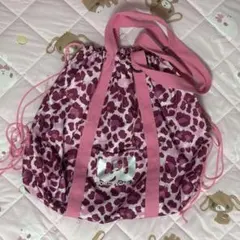 ワールドペガサス×SHRITAコラボ ナップサック ヒョウ柄 レオパード 