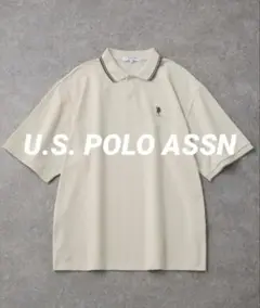 U.S. POLO ASSN 別注 ワンポイント刺繍 鹿の子ルーズポロシャツ