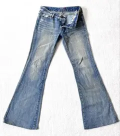 【値下げしました】ヴィンテージmoussy ブーツカットフレアデニム サイズ2