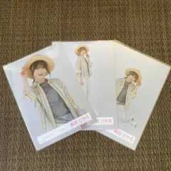 櫻坂46 森田ひかる 麦わら帽子コーデ 生写真 セミコンプ