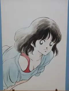 あだち充 複製原画 タッチ 朝倉南 ビキニショットB4サイズ 昭和61年
