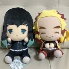 鬼滅の刃 でっかいぽふっとぬいぐるみ 時透無一郎 煉獄杏寿郎 0406