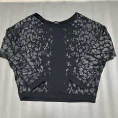 AZULbyMoussyレオパード柄 クロップドトレーナー Mサイズ