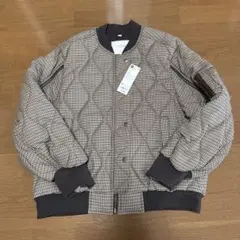 GU キルティングジャケット M ベージュ