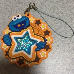 非売品 未使用 セサミストリート クッキーモンスター ストラップ