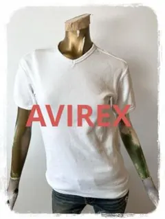 ☘️T21270☘️AVIREX 半袖 Vネック トップス S