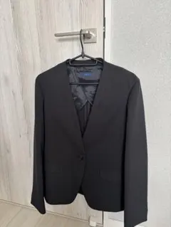 【avv】【美品】 洗えるダブルクロス　ノーカラージャケットのサムネイル