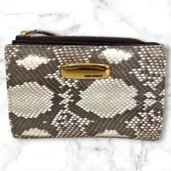 極美品　Junko Shimada パイソンレザー 二つ折り財布　収納量抜群のサムネイル