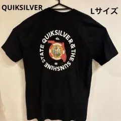 【Quiksilver】フロリダプリントTシャツ L 黒