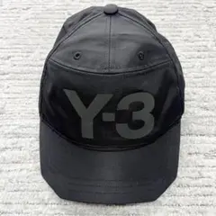 希少 Y-3 カットバイザードローコードナイロンキャップ ブラック ユニセックス