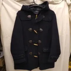 スクールダッフルコート　オリーブデオリーブ　ネイビー