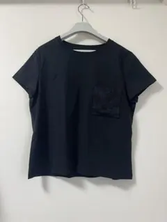 HERMES エルメス　Tシャツ　繍入りポケット　黒　42 新品未使用のサムネイル