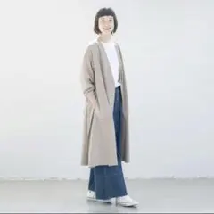 2026 プランテーション　カスリボーダーシャーリングカットソー Plantation / カスリボーダーシャーリング / カットソー(M light gray