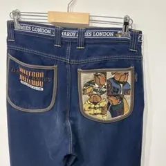 HARDY AMIES LONDON ハーディエイミス 刺繍 デニムパンツ くまのサムネイル