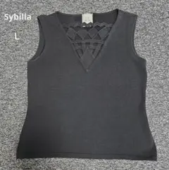 シビラ　ニットタンクトップ　ブラックのサムネイル