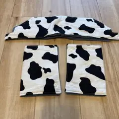 抱っこひもカバー 牛柄・無地セット