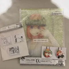 一番くじ 五等分の花嫁 四葉 アクリルボード 缶バッジ ステーショナリーセット