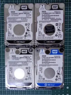 500GB×3 320GB×1 (合計1820GB) HDD 2.5 7mm
