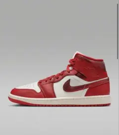 Nike Air Jordan 1 レッド/ホワイト ハイカットスニーカー