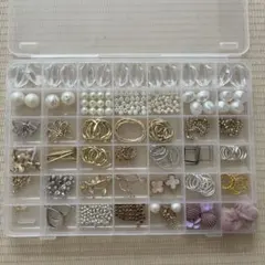 ハンドメイド資材 アソート まとめ売りセット　ケース付き