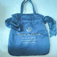 Maison de FLEUR ネイビー トートバッグ