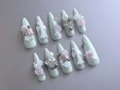 平成女児　ネイル　シズニルック　ウィッシュコア　グランジ　クロム　ニュアンス