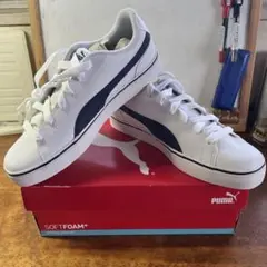 PUMA スニーカー ホワイト ネイビー メンズ