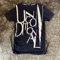 ABAHOUSE サイド紐付きTシャツ 黒