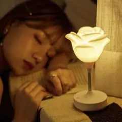 ローズ バラ USB ランプ ライト 卓上 デスク 充電 3段階 照明 花