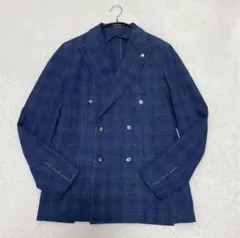 未使用✨タリアトーレ モンテカルロ ダブル テーラードジャケット チェック XL