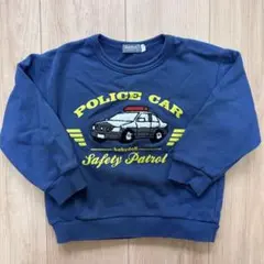 BABYDOLL パトカー　トレーナー ネイビー 100cm