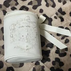 ハローキティ ミニバニティポーチ サンリオ 箔押し加工 ガーリー 量産