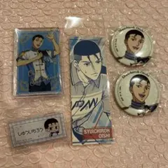 新テニスの王子様 大石秀一郎 セット 缶バ ネームバッジ シャイニー