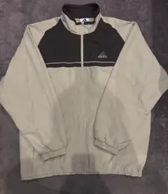 00s adidas ナイロンジャケット グレー/ブラック