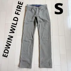 日本製EDWIN503 WILD FIREカーキ スリムフィット デニムパンツ