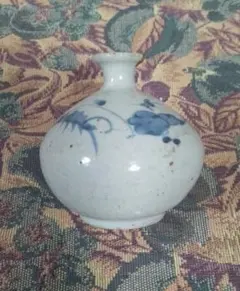 壺　古伊万里染付 古伊万里 染付 蛸唐草 壺 - 生活骨董と古布のアンティーク