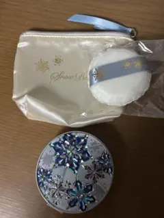 スノービューティーフェイスパウダー 2019 ケース　ポーチ　パフのサムネイル