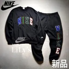 【ＸＬサイズ】NIKEスウェットセット　定価27,280円　カラフル　ブラック