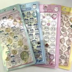 ちいかわ 立体シール　3Dシール　ボンボンドロップシール 4枚