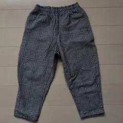 GU チェック柄 カジュアルパンツ 110センチ