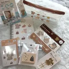 キャンドゥ Can Do おやつベア ブラウン 文具 7点セット 匿名配送