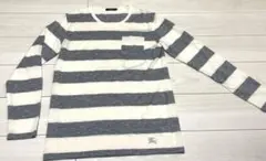 Burberry BLACKLABEL ストライプロンT