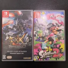 モンハンダブルクロス スプラトゥーン2 Switchソフト2本セット - メルカリ