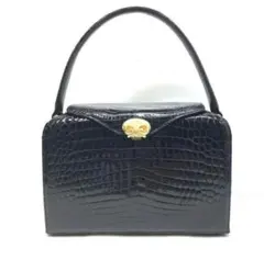 最高峰・美品】モラビト オルセー シャイニング クロコダイル 黒 