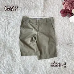 ⚫︎GAP チノハーフパンツ（4）オリーブ　カーキ色　綿100% カジュアル