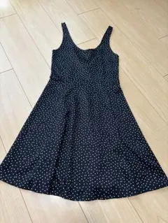 H&M 水玉 キャミワンピ ブラック