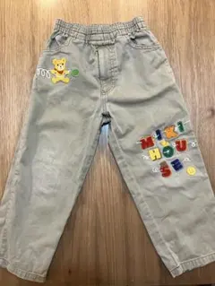 【送料込】ミキハウス パンツ 100 mikihouse ベージュ匿名配送204