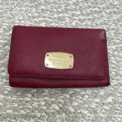 MICHAEL KORS バーガンディ名刺入れ